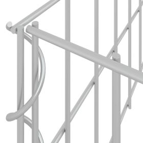 vidaXL Canteiro elevado/cesto gabião 500x100x20 cm aço galvanizado