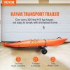VEVOR Heavy Duty Kayak Cart, 320lbs Load Capacity, Detachable Canoe Trolley Cart with 10'' Solid Tires, Adjustable Brackets & Nonslip Support Foot