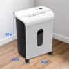 Woolsche Paper Shredder, P-4 Security Level,12-Sheet Cross Cut with 4.76-Gallon Pull Out Bin, Shred Paper and Credit Card/CD for Office Use