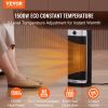 VEVOR Electric Space Heater with Thermostat Remote Control, 2-Level Adjustable Quiet Ceramic Heater Fan
