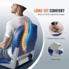 VEVOR Boat Seat, 18.9" Low Back Boat Seat, Folding Boat Chair with Thickened Sponge Padding and Hinge, Fold-Down Boat Captain Chair for Fishing Boat