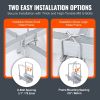 VEVOR Marine Trailer Guide Set, 46' LED Illuminated Guide Poles, Pair of Steel, Corrosion-Resistant, with PVC Covering, Suitable for Ski, Fishing