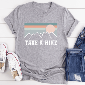 Take A Hike T-Shirt (Color: Athletic Heather, size: XL)