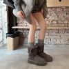 Winter warm snow boots women's new thick soles increase warm and pile thick long cotton shoes